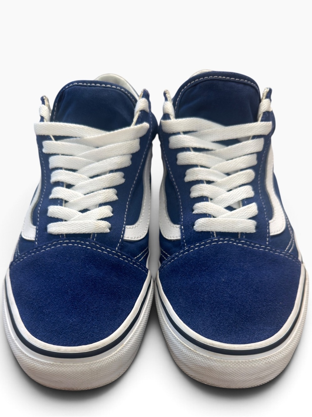 VANS Men's Navy and White Sneakers
